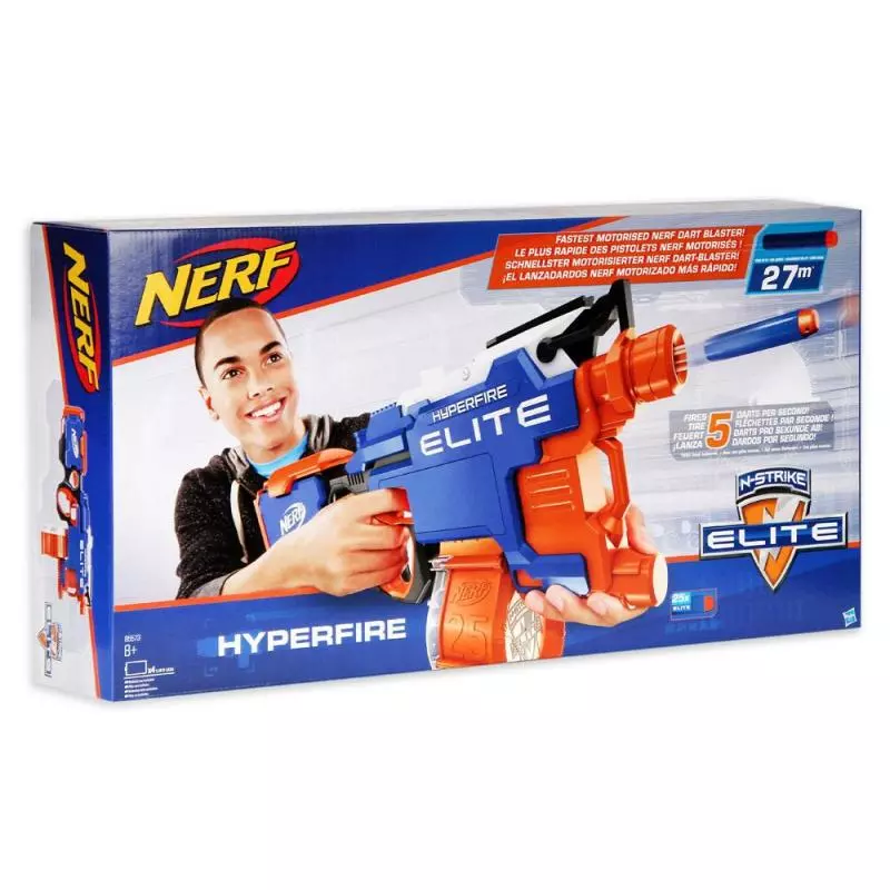 PISTOLET NERF N-STRIKE HYPERFIRE 8+ - Hasbro