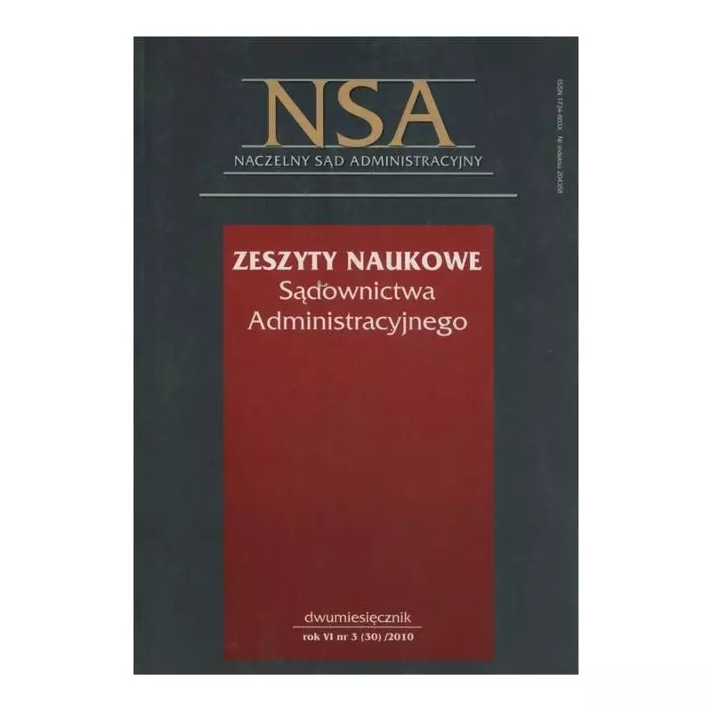 ZESZYTY NAUKOWE SĄDOWNICTWA ADMINISTRACYJNEGO - LexisNexis