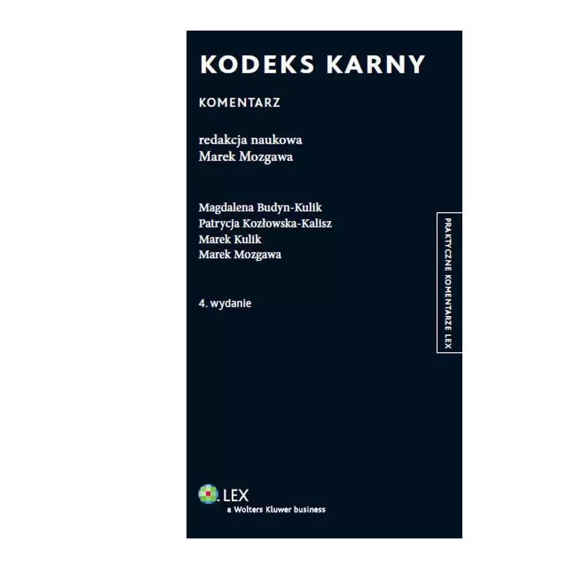 KODEKS KARNY Marek Mozgawa - Wolters Kluwer