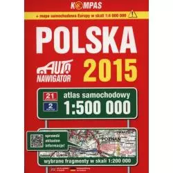 POLSKA ATLAS SAMOCHODOWY 1:500 000 - PWN