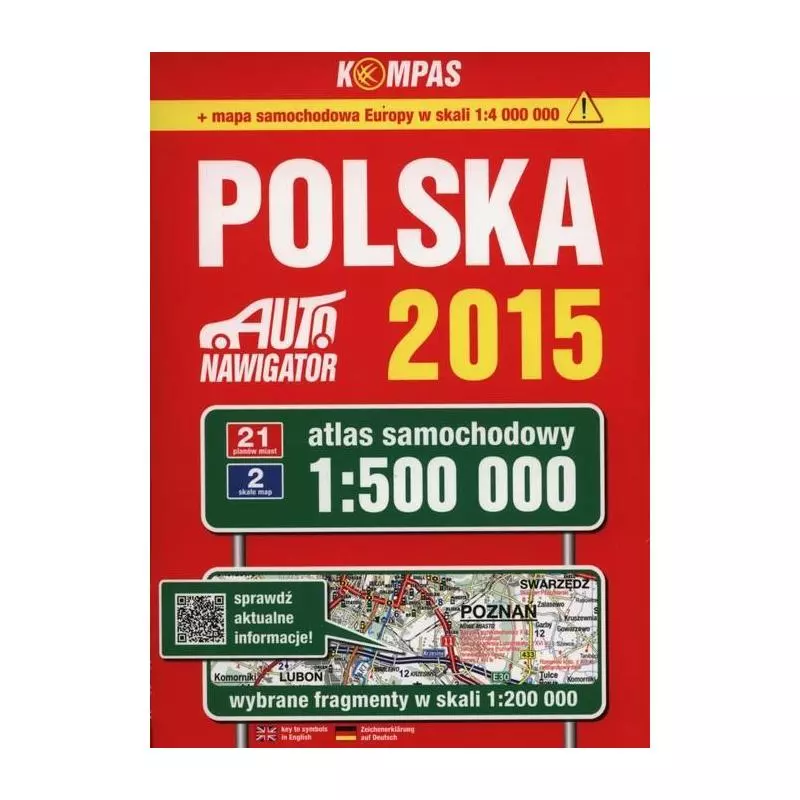 POLSKA ATLAS SAMOCHODOWY 1:500 000 - PWN