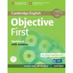 OBJECTIVE FIRST WORKBOOK WITH ANSWERS + CD Annette Capel, Wendy Sharp - Cambridge University Press