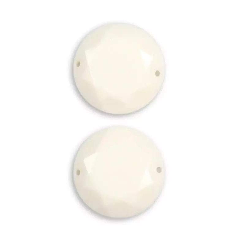 KORALIKI OZDOBNE BIAŁE 2 SZTUKI 2.8 CM - Rico Design GmbG & Co.