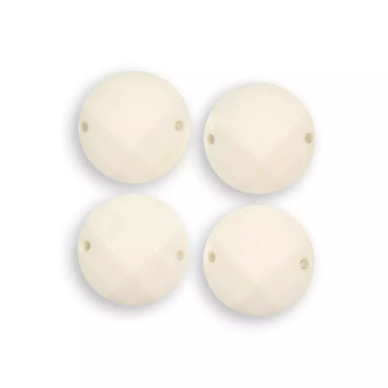 KORALIKI OZDOBNE BIAŁE 4 SZTUKI 1.8 CM - Rico Design GmbG & Co.