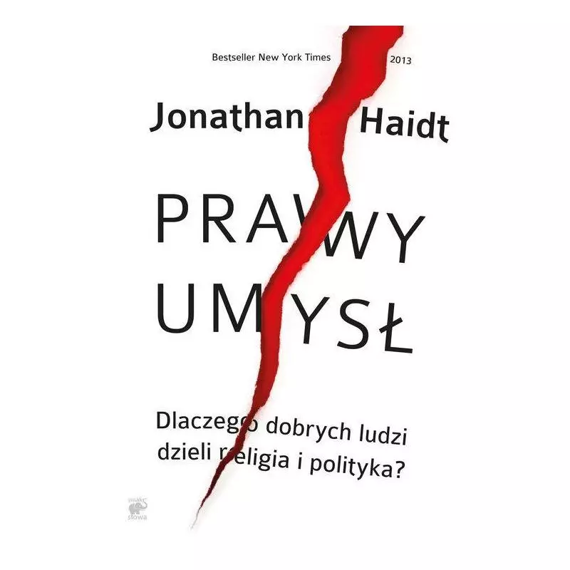 PRAWY UMYSŁ DLACZEGO DOBRYCH LUDZI DZIELI RELIGIA I POLITYKA Jonathan Haidt - Smak Słowa