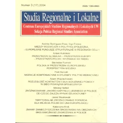 STUDIA REGIONALNE I LOKALNE (17) 2004 - Scholar