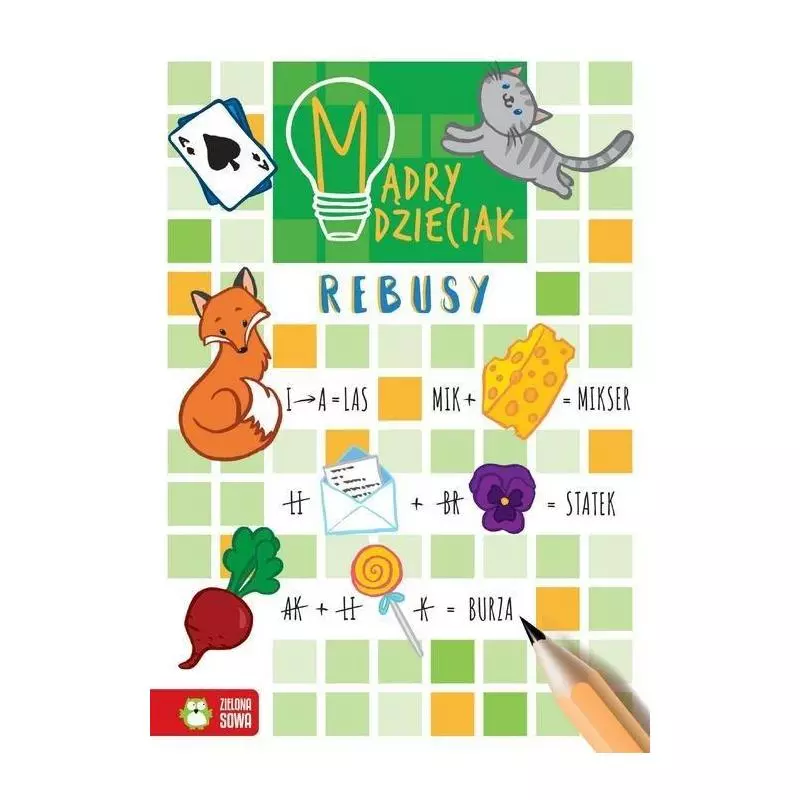 REBUSY. MĄDRY DZIECIAK 6+ - Zielona Sowa