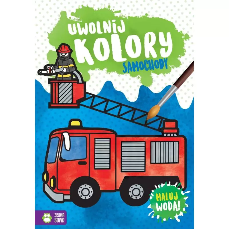 UWOLNIJ KOLORY SAMOCHODY MALUJ WODĄ 4+ - Zielona Sowa