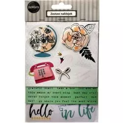 ZESTAW NAKLEJEK DO SCRAPBOOKINGU ARABESKA 3 ARKUSZE - Rosies Studio