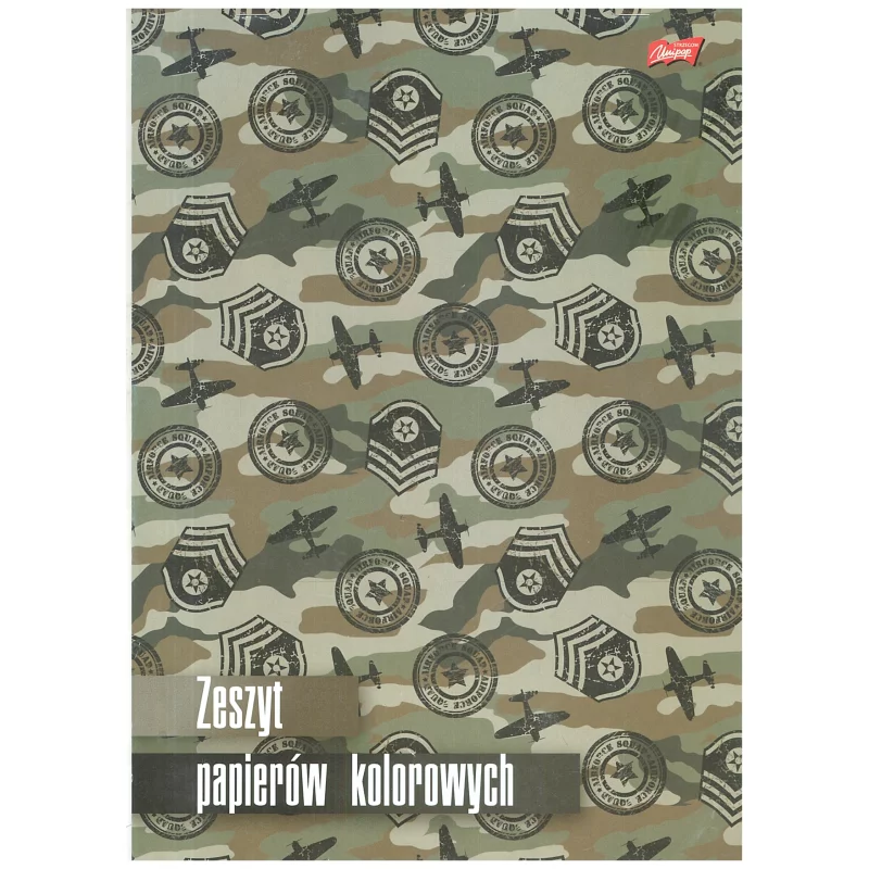 PAPIER KOLOROWY ZESZYT PAPIERÓW KOLOROWYCH A4 10 ARKUSZY - St. Majewski