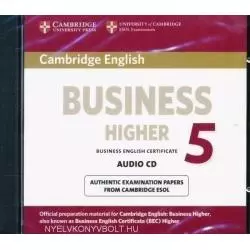 CAMBRIDGE ENGLISH BUSINES HIGHER 5 AUDIO CD - Cambridge University Press