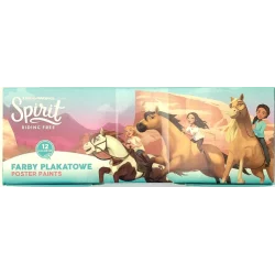 FARBY PLAKATOWE 12 KOLORÓW 20 ML SPIRIT RIDING FREE 3+ - St. Majewski