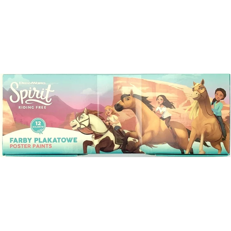 FARBY PLAKATOWE 12 KOLORÓW 20 ML SPIRIT RIDING FREE 3+ - St. Majewski