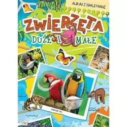 ZWIERZĘTA DUŻE I MAŁE ALBUM Z NAKLEJKAMI - Aksjomat