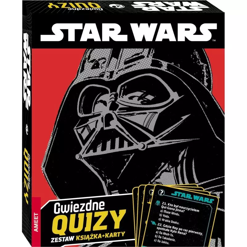 STAR WARS GWIEZDNE QUIZY KARTY DO GRY + KSIĄŻKA 12+ - Ameet