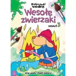 MALOWANKI WODNE WESOŁE ZWIERZAKI ZESZYT 3 - Aksjomat