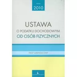 USTAWA O PODATKU DOCHODOWYM OD OSÓB FIZYCZNYCH - Wszechnica Podatkowa