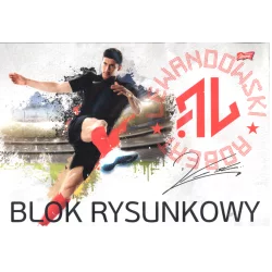 BLOK RYSUNKOWY BIAŁY A4 ROBERT LEWANDOWSKI - St. Majewski