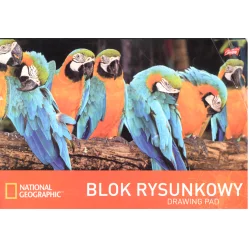 BLOK RYSUNKOWY BIAŁY 20 KARTEK A4 NATIONAL GEOGRAPHIC - St. Majewski