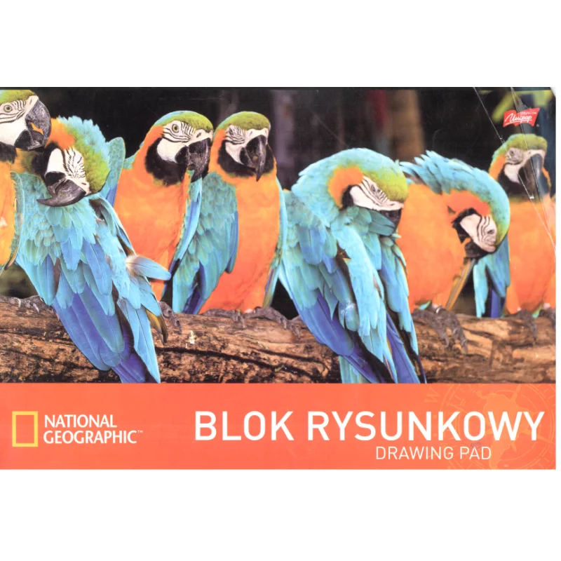 BLOK RYSUNKOWY BIAŁY 20 KARTEK A4 NATIONAL GEOGRAPHIC - St. Majewski