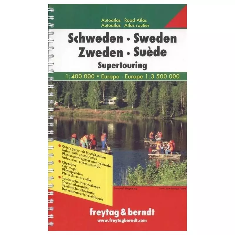 SZWECJA SCHWEDEN SUPERTOURING ATLAS SAMOCHODOWY - Freytag&berndt