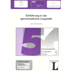 EINFUHRUNG IN DIE GERMANISTISCHE LINGUISTIK Hans Otto Spillmann - Langenscheidt