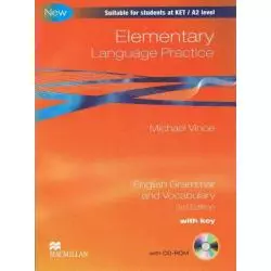 ELEMENTARY LANGUAGE PRACTICE NEW PODRĘCZNIK Z KLUCZEM + CD Michael Vince - Macmillan