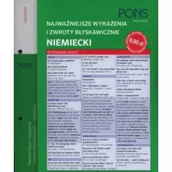 NAJWAŻNIEJSZE WYRAŻENIA I ZWROTY BŁYSKAWICZNIE NIEMIECKI - LektorKlett