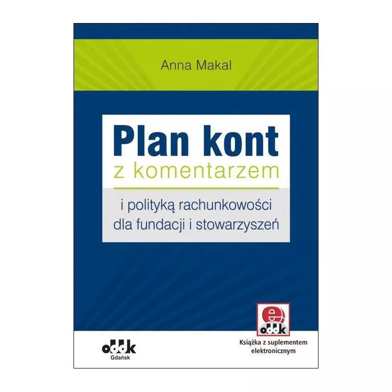 PLAN KONT Z KOMENTARZEM I POLITYKA RACHUNKOWOŚCI DLA FUNDACJI I STOWARZYSZEŃ Anna Makal - ODDK