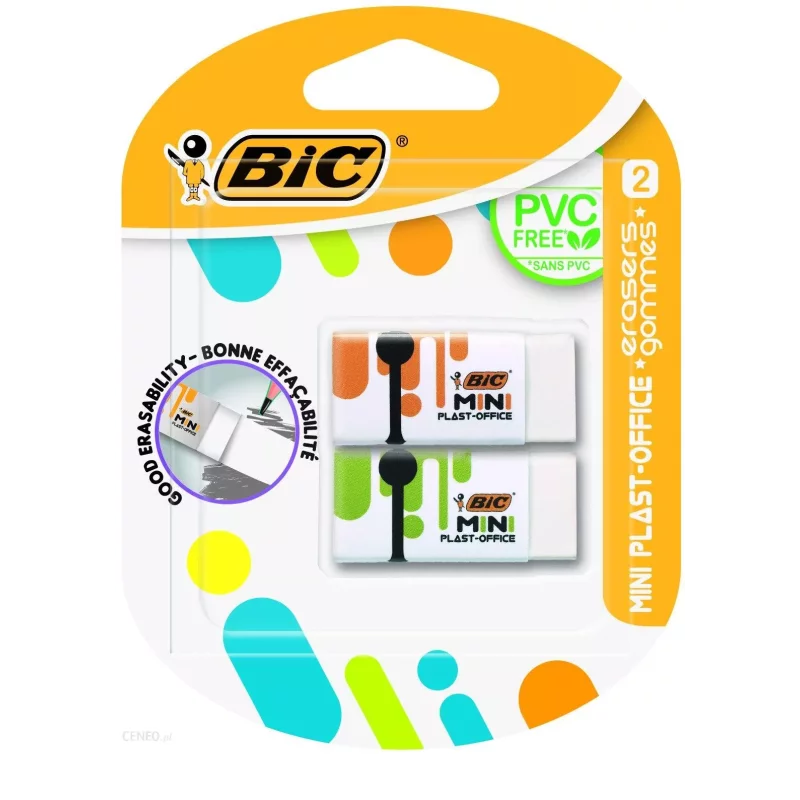 GUMKA OŁÓWKOWA PLAST-OFFICE 2 SZT. - BiC GUMKA OŁÓWKOWA PLAST-OFFICE 2 SZT. - BiC