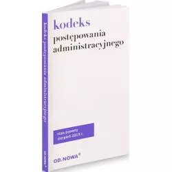 KODEKS POSTĘPOWANIA ADMINISTRACYJNEGO - od.nowa