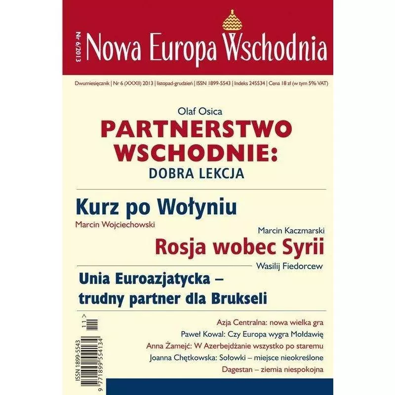 NOWA EUROPA WSCHODNIA 6/2013 - Kolegium Europy Wschodniej