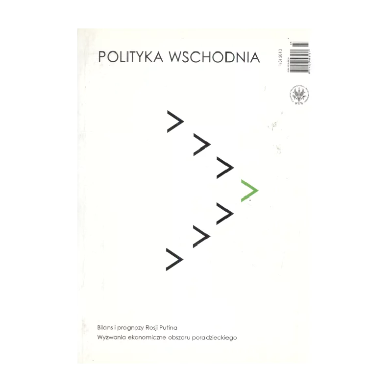 POLITYKA WSCHODNIA 1/2013 - Wydawnictwa Uniwersytetu Warszawskiego