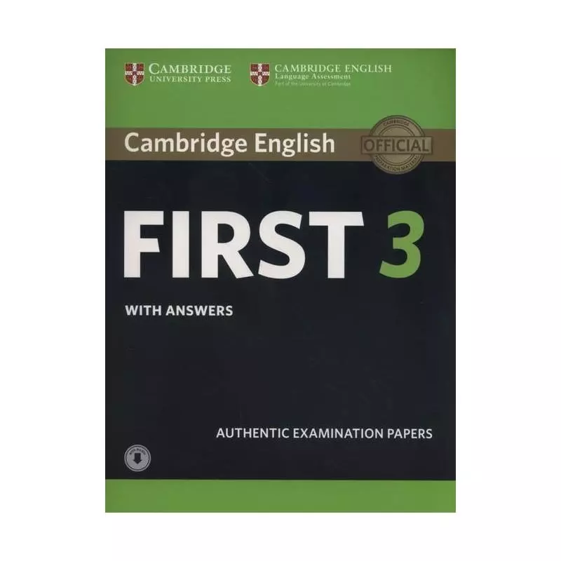 CAMBRIDGE ENGLISH FIRST 3 STUDENTS BOOK WITH ANSWERS WITH AUDIO - Cambridge University Press