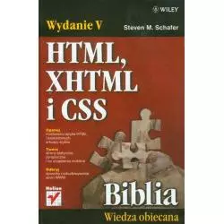 HTML, XHTML I CSS Steven M. Schafer - Helion