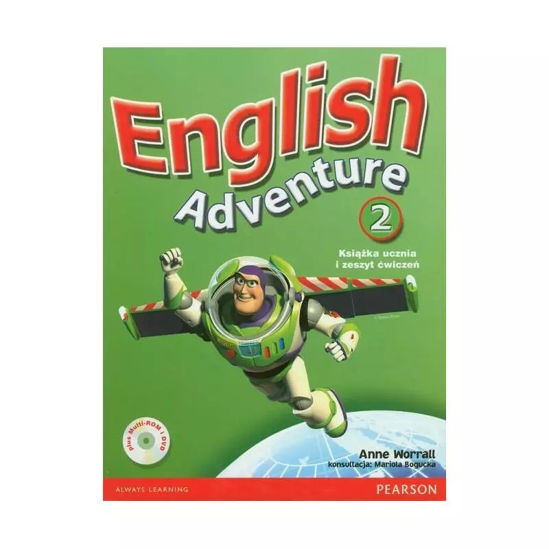 ENGLISH ADVENTURE 2 KSIĄŻKA UCZNIA I ZESZYT ĆWICZEŃ + CD I DVD Anne Worrall - Longman