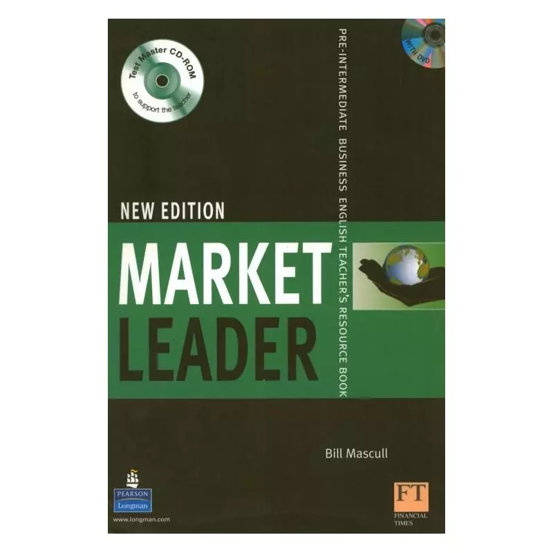 MARKET LEADER NEW PRE-INTERMEDIATE KSIĄŻKA NAUCZYCIELA + CD + DVD Bill Mascull - Pearson