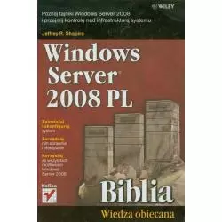 WINDOWS SERWER 2008 PL BIBLIA Jeffrey R. Shapiro - Helion