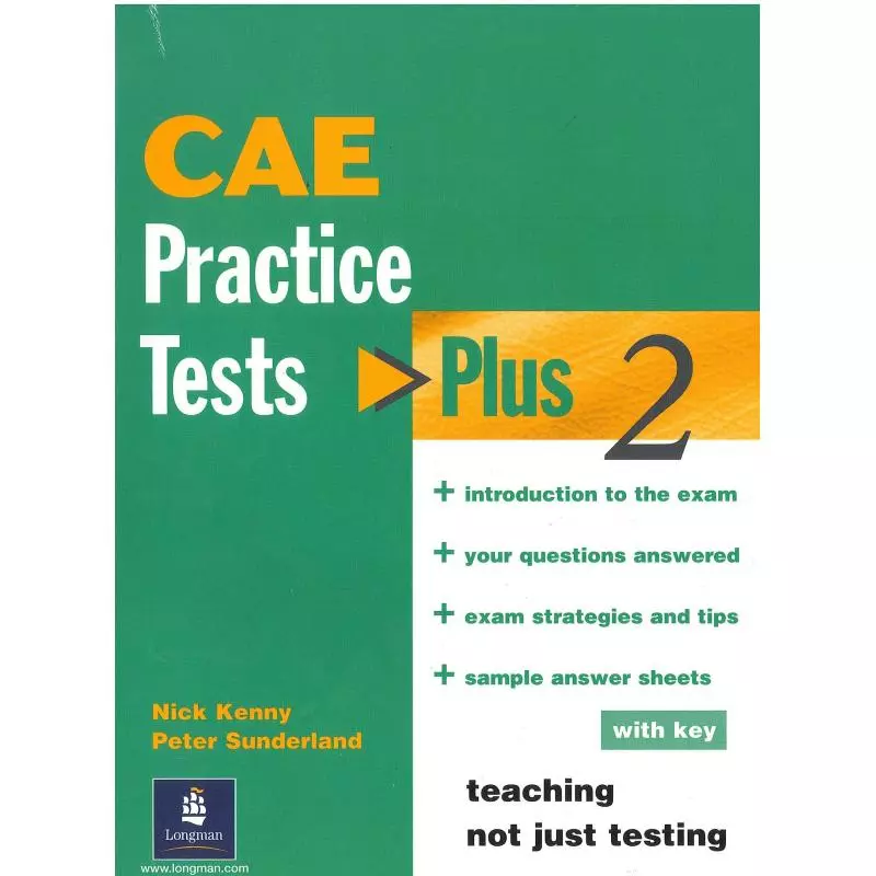 PRACTICE TESTS PLUS CAE 2 + KEY Nick Kenny, Peter Sunderland - Longman