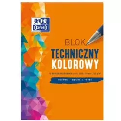BLOK TECHNICZNY KOLOROWY 10 KARTEK OXFORD A4 - Hamelin