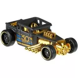 SAMOCHODZIK BONE SHAKER 50 LECIE HOT WHEELS ZŁOTY - Mattel