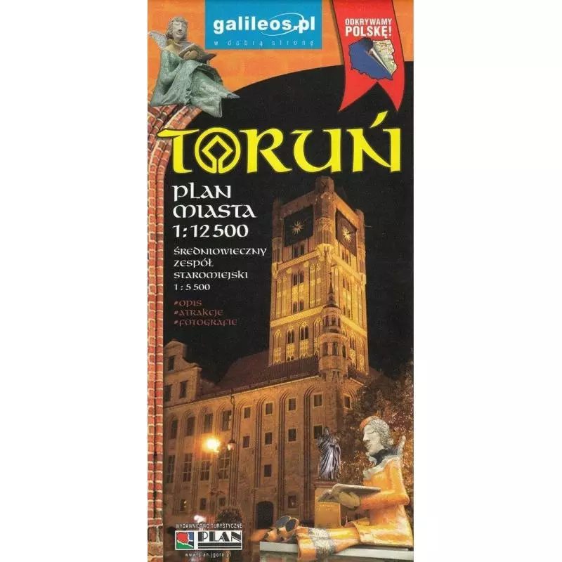 TORUN PLAN MIASTA 1 : 12 500 - Plan