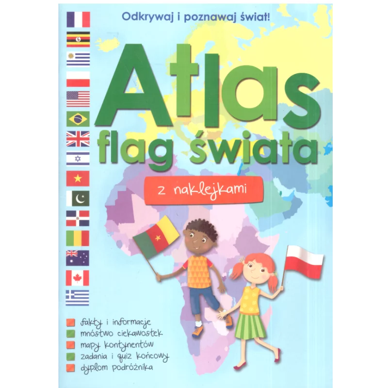 ATLAS FLAG ŚWIATA Z NAKLEJKAMI - Wilga