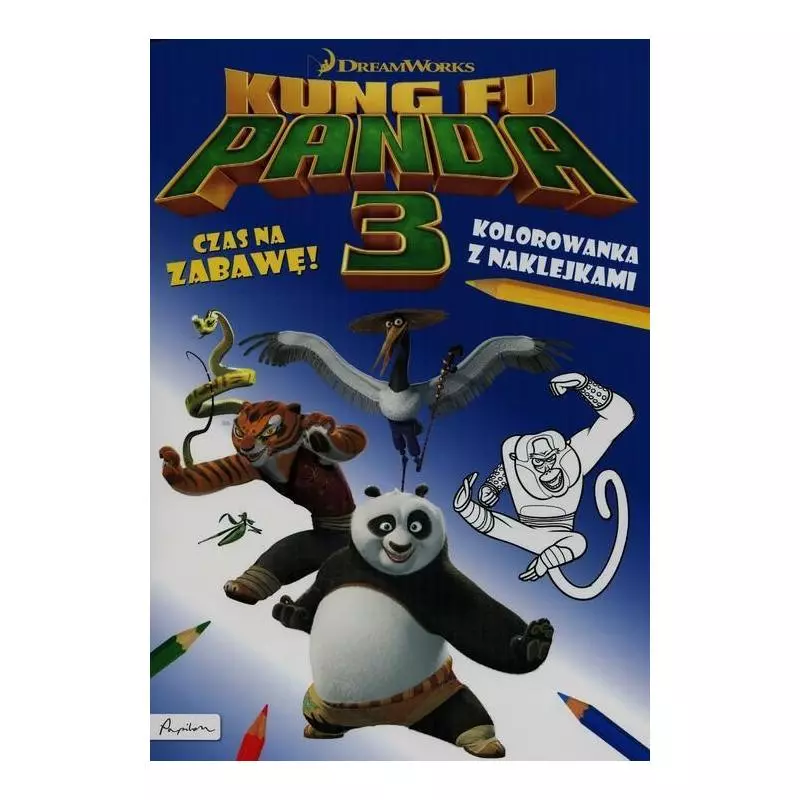 KUNG FU PANDA 3 CZAS NA ZABAWĘ! KOLOROWANKA Z NAKLEJKAMI - Papilon