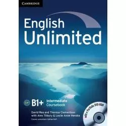 ENGLISH UNLIMITED INTERMEDIATE PODRĘCZNIK + DVD David Rea, Alex Tilbury, Theresa Clementson - Cambridge University Press