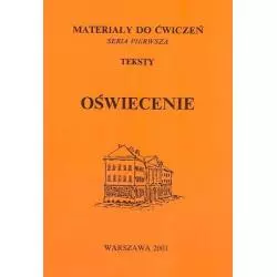 OŚWIECENIE TEKSTY - Uniwersytet Warszawski Wydział Polonistyki