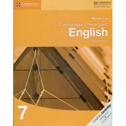 CAMBRIDGE CHECKPOINT ENGLISH WORKBOOK 7 Marian Cox - Cambridge University Press