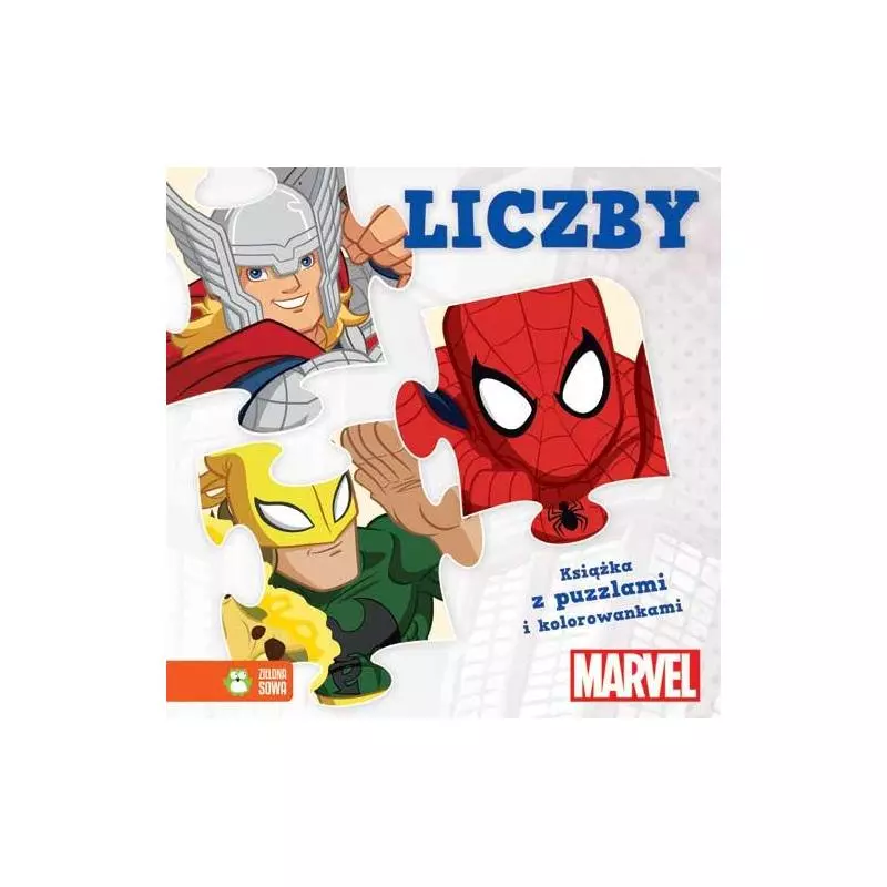 AVENGERS Z PUZZLAMI LICZBY 1+ - Zielona Sowa