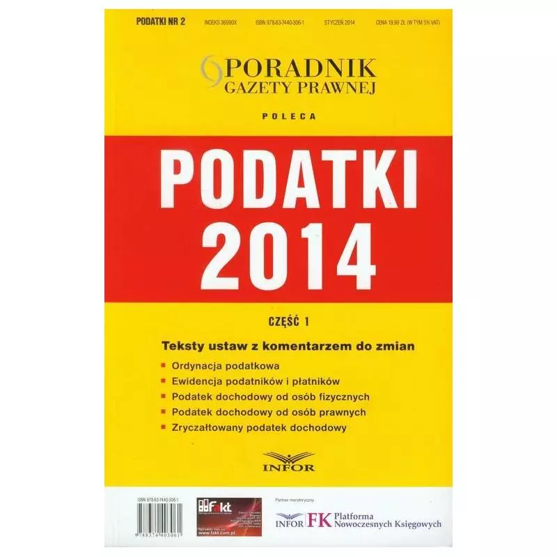 PODATKI 2014 + CD - Infor