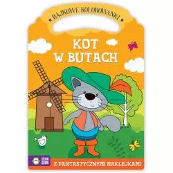 KOT W BUTACH BAJKOWE KOLOROWANKI 4+ - Zielona Sowa